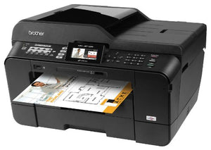 Brother MFCJ6710DW Business Inkjet All-in-One Printer with 11-Inch x 17-Inch Duplex Printing, 11-Inch x 17-Inch Scan Glass & Dual Paper Trays