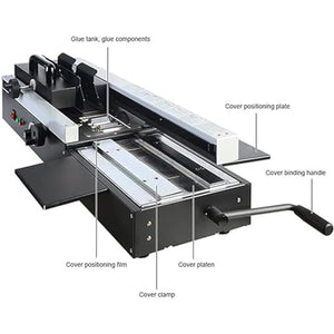 WVBHCP Hot Melt Glue Binding Machine, A4 Electric Book Binder