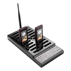 Tosuny Wireless Restaurant Paging System with 20 Pagers & Keypad