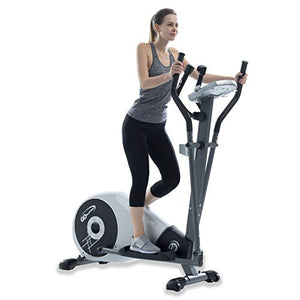 GOELLIPTICAL V-200T Standard Stride 17” Programmable Elliptical Exercise Cross Trainer Machine for Cardio Fitness Strength Conditioning Workout at Home or Gym