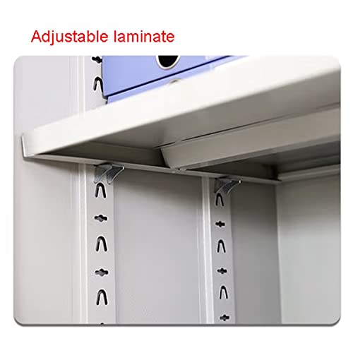 EDWAL Vertical Storage Filing Cabinet with Lock, Metal, Visible Doors, A4/Letter Sized Documents