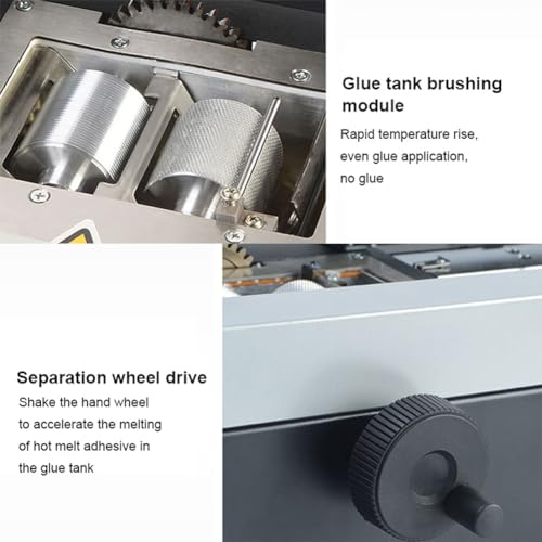Wireless Glue Book Binding Machine, 1200W Hot Melt Glue, 40mm Thickness, 32cm Binding Length