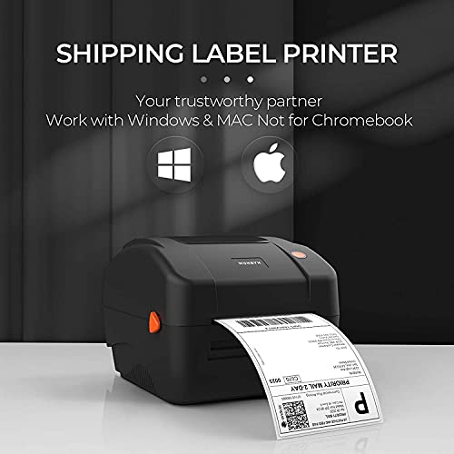 MUNBYN Shipping Label Printer, 300 DPI USB Thermal Label Printer Support Amazon Ebay Paypal Etsy Shopify ShipStation UPS USPS FedEx DHL