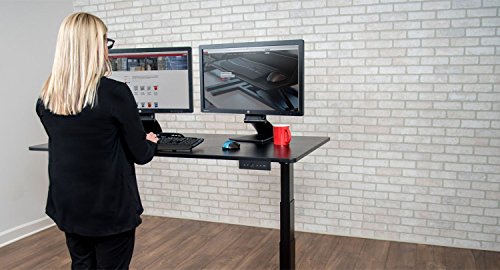 Luxor Furniture 60" Electric Standing Desk - Black Oak