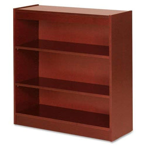 Lorell 3-Shelf Panel Bookcase, 36 by 12 by 36-Inch, Cherry