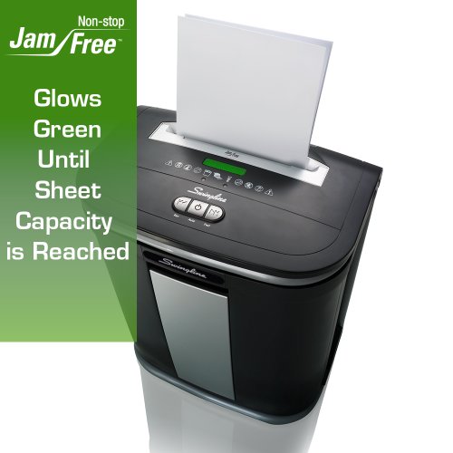 Swingline Paper Shredder, Jam Free, 16 Sheet Capacity, Cross-Cut, 1-5 Users, SX16-08 (1758495D)