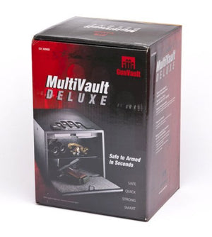 GunVault Deluxe Multi Vault Safe, 14" x 10" x 8", Black