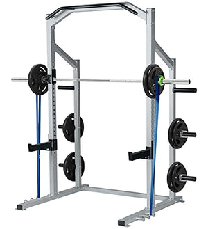 GDLF Power Rack Squat Stand Home Gym Strength Training Power Cage Weight Rack with Pull Up Attachment