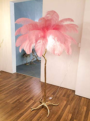 XIHOME Luxury Resin Ostrich Feather Floor Lamp - Creative Minimalist Nordic Living Room Lighting