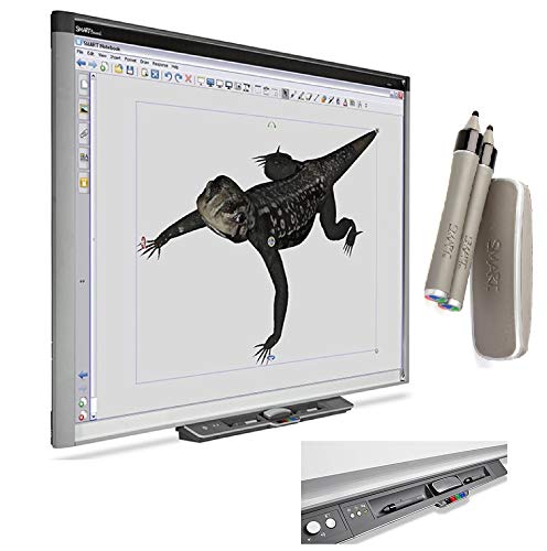 87” (7 feet Long by 4 feet Wide) Interactive whiteboard SBX885 and Projector for Collaborative presentations (SBX885 with Epson 575W Projector and Speakers)