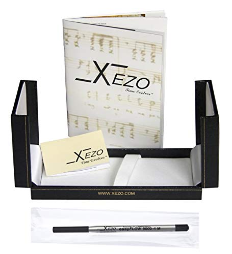 Xezo Maestro Solid 925 Sterling Silver Blue Paua Sea Shell Luxury Ballpoint Pen. No Two Alike, Serialized. 18k Gold Plated (Maestro 925 Sea Shell B)