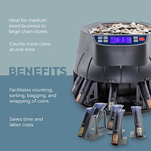 AccuBANKER AB510 Coin Sorter/Coin Roller and Wrapper Machine (Base Unit)