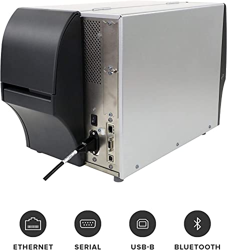 Ybpitt ZT411 Industrial Printer - 300 dpi, Thermal Transfer/Direct Thermal, Peeler, Serial/USB/Ethernet/Bluetooth 4.1 - 4" Print Width