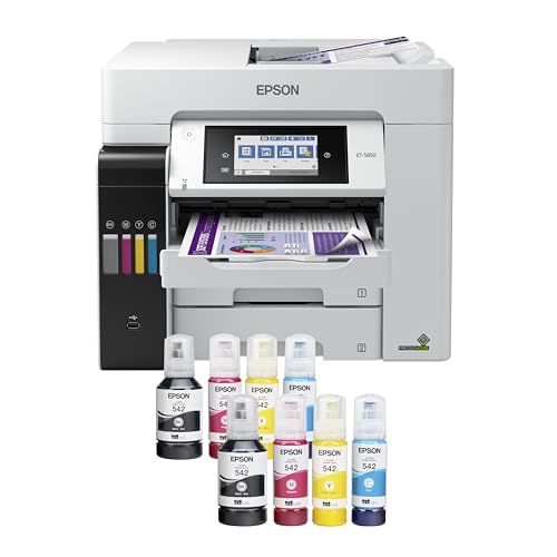 Epson EcoTank ET-2800 & EcoTank Pro ET-5850 Wireless Color All-in-One Supertank Printer