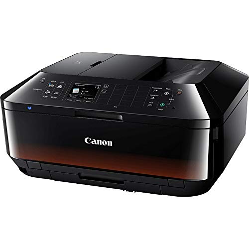 Canon PIXMA MX922 Wireless Inkjet Office All-in-One Printer Bundle with PGI-250 Pigment Black XL Ink Tank, 6-Outlet Surge Adapter with Night Light, 6ft USB Printer Cable and 1 Year Extended Warranty