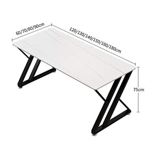 Modern Rock Office Workbench, Home Computer Desk Wear-Resistant, Writing Desk, High Temperature Resistant, Game Table, Suitable for Company Meetings, Home Decoration