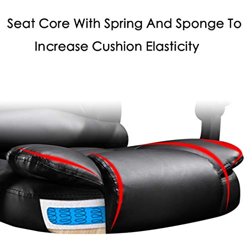 Massage Sofa Chair, Reclining Leather Office Chair, High Back Executive Chair,Thick Seat Cushion,Ergonomic Adjustable Seat Height and Back Recline,Desk and Task Chair,Shipping from USA