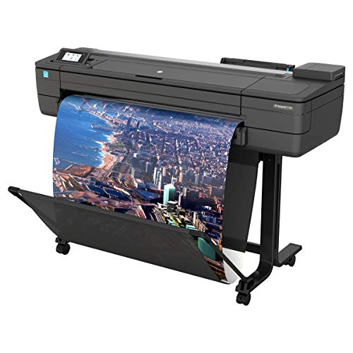 HP DesignJet T730 Large Format Printer, 36" Color Inkjet Plotter, Wireless