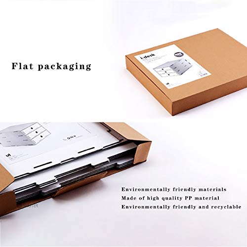 Wooden File Cabinet Desktop Office Organizer White 38x25x34cm