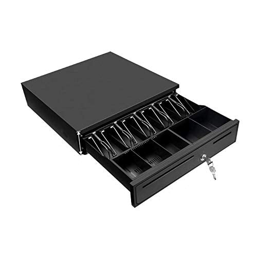 MUNBYN POS Printer and Cash Drawer, 80MM USB Network Thermal Receipt Printer Fit with 16" Black Cash Register Drawer Box