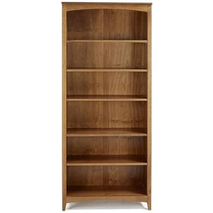 Home Square 72" Shaker Style Solid Wood Bookcase in Cherry - Set of 2 by Home Square