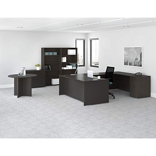 Lorell Left Return Desk, 42"x24"x29", Espresso