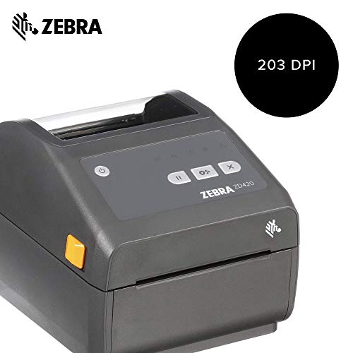 Zebra ZD420d Direct Thermal Desktop Printer 203 dpi Print Width 4 in USB Ethernet ZD42042-D01E00EZ (Renewed)