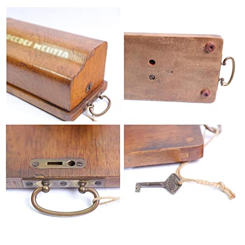 Amdsoc Vintage Hand Crank Calculator with Original Wooden Box - Germany Early Last Century - 321613CM
