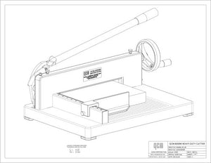 QCM 8200M Heavy Duty Desktop Stack Paper Cutter