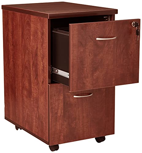 Lorell Mobile Pedestal File/File 16"x22"x28-1/4" Cherry
