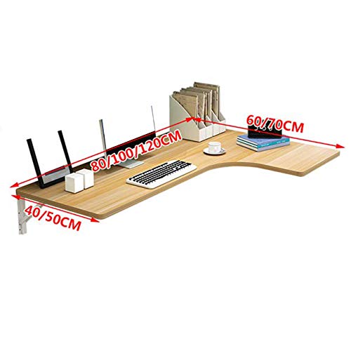 ZYFA L-Shaped Corner Desk Table,Wall-Mounted Drop-Leaf Table Workstation Corner Computer Table Home Office
