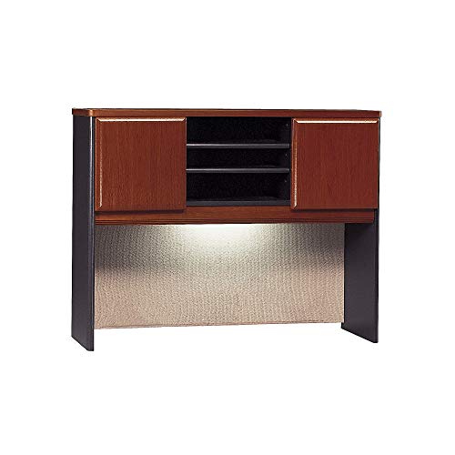 Bush Business Furniture Series A Collection 48W Hutch in Hansen Cherry/Galaxy