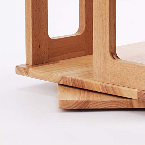 360° Rotating Desktop Bookshelf Organizer Stand Storage Rack