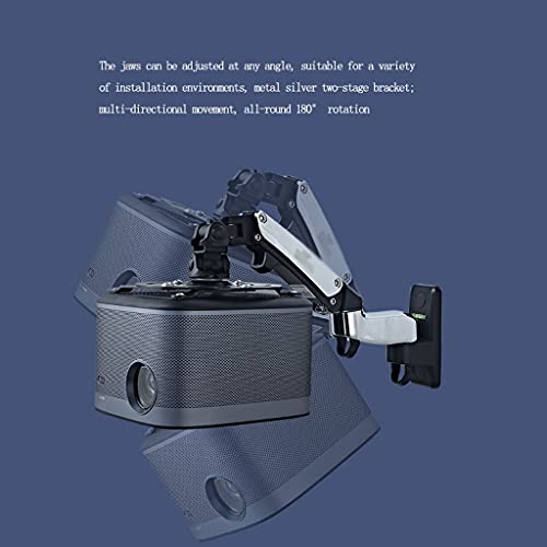 SONGCHAO Projector Wall Mount with Tray - Retractable & Adjustable 180° - 17.63LB Load-Bearing