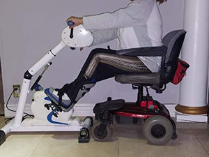 RJ-Mini Motorized Exercise Cycle/Bike + a Pair of Foot Supports and Gloves for Stroke Survivor- Handicapped & Disabled-SCI