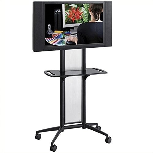 Safco Products 8926BL Impromptu Flat Panel TV Cart , Black Frame
