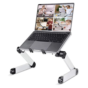 FKSDHDG Adjustable Aluminum Lap Desk for Bed Table Ergonomic Office Laptop Stand Portable Notebook Stand Tray Sofa Bed (Color : A)