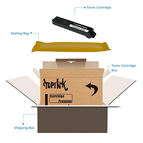 TopInk TK-8117 Replacement for Kyocera ECOSYS M8124cidn Printer Toner Cartridge High Yield-4 Pack(BK/C/M/Y)