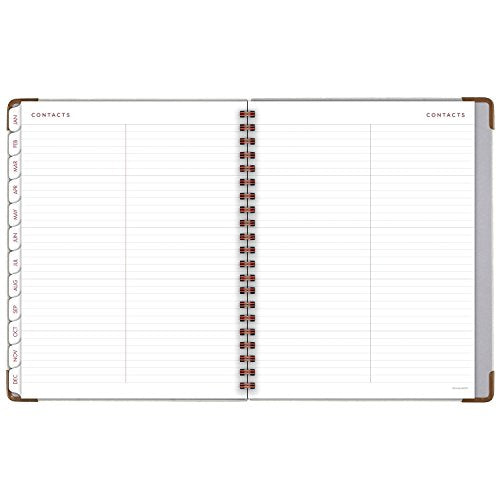 AT-A-GLANCE Weekly / Monthly Planner, January 2018 - January 2019, 8-3/4" x 11", Hardcover, Signature Collection, Gray (YP90512)