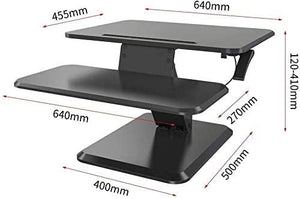 RMENST Height Adjustable Standing Desk Converter - Sit-Stand Computer Workstation for Home & Office