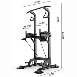 DSWHM Fitness Equipment Strength Training Equipment Strength Training Dip Stands Power Tower Adjustable Height Pull Up & Dip Station Multi Function Pull Up Station for Strength Training Full Body Stre