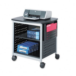 SAF1856BL Printer Stand, Desk Side, 26-1/2x20-1/2x26-1/2, Black