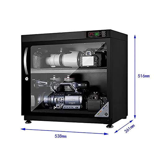 WLL-DP Camera Dehumidifier Moisture-Proof Cabinet - Digital LCD Monitor, LED Lights, Fast Dehumidification - 80L