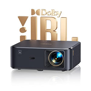 YABER 4K Android TV Projector, K2s 800 ANSI WiFi 6 Bluetooth, JBL Sound, Dolby Audio, Auto Focus, Keystone, Native 1080P 4K Supported, Outdoor Movie Projector with Netflix & 7000+ Apps