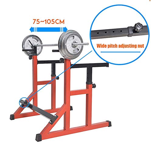 ZLGE Squat Rack standIndoor Adjustable Height Squat Rack, Sturdy Gym Fitness Rack/Stands Bench Press Rack/Barbell Rack, for Strength Training Equipment