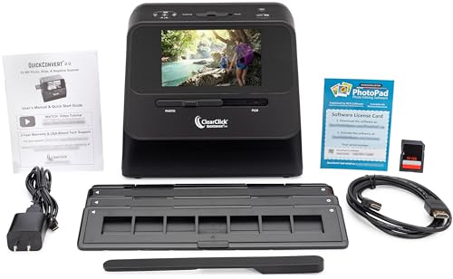 ClearClick QuickConvert 2.0 Photo, Slide, and Negative Scanner - 22 MegaPixels