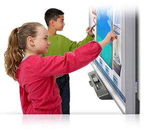 87” (7 feet Long by 4 feet Wide) Interactive whiteboard SBX885 and Projector for Collaborative presentations (SBX885 with Epson 575W Projector and Speakers)
