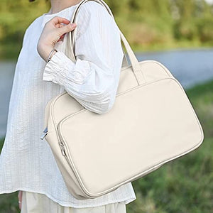 SFFZY Soft PU Leather Women Laptop Bag Portable Notebook Carrying Case Briefcase Fashion Lady Travel Handbag (Color : B)