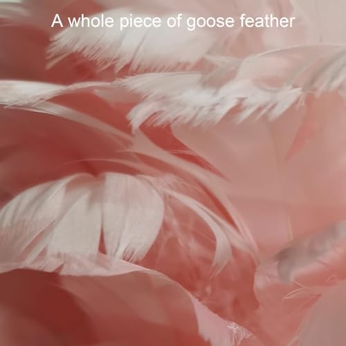 ExaRp Flamingo-shaped LED Desk Lamp with Feather Lampshade - Modern Resin + Goose Feather, 3 Colors, Remote Switch - Bedroom, Living Room, Balcony