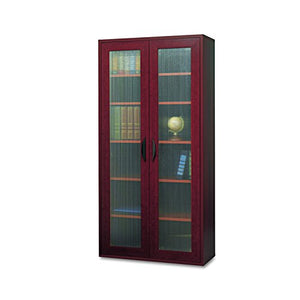 Safco Products 9443MH Apres Modular Storage Tall Cabinet, 2 Door, Mahogany